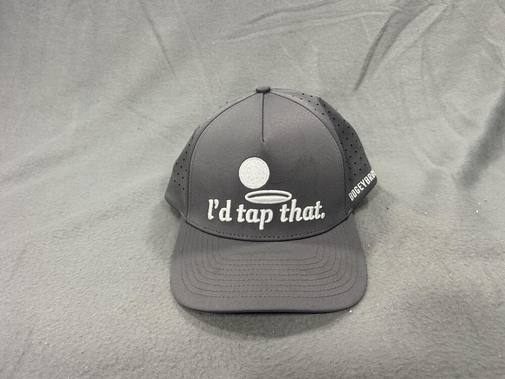 BogeyBros Hat Cap Snap Back Gray I'd Tap That Mens One Size Funny Golf